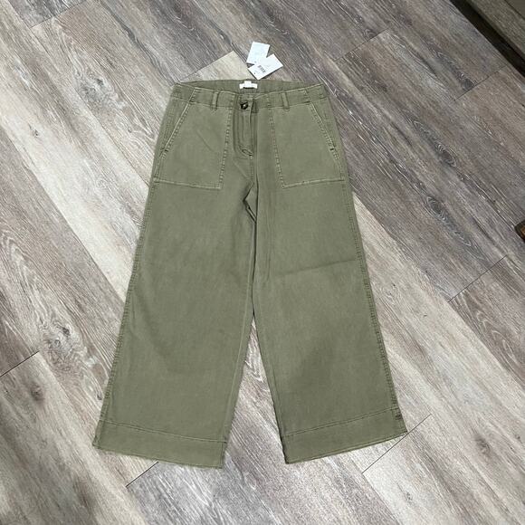J. Jill LT Moss Petite Wide Leg Cargo Pants Size 4 - Picture 5 of 5